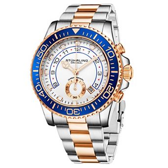 Stuhrling Brigadier Men's 42mm Quartz Chronograph Diver Watch - 3966