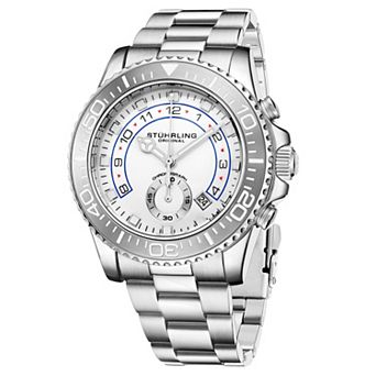 Stuhrling Brigadier Men's 42mm Quartz Chronograph Diver Watch - 3966