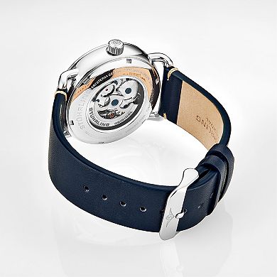 Stuhrling Men's 42mm Stainless Steel Automatic Skeleton Watch