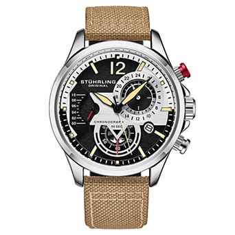 Stuhrling Cordura Men's Quartz Aviator Watch - 4029
