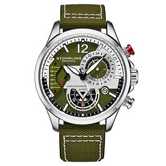 Stuhrling Cordura Men's Quartz Aviator Watch - 4029