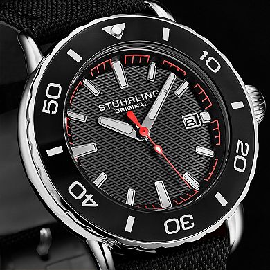 Stuhrling Aquadiver Men's Precision Navigator Watch - 4049