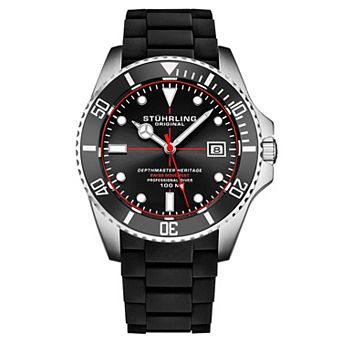 Stuhrling Datemaster Men's Heritage Aquadiver Style Watch - 4087