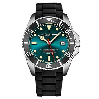 Stuhrling Datemaster Men's Heritage Aquadiver Style Watch - 4087