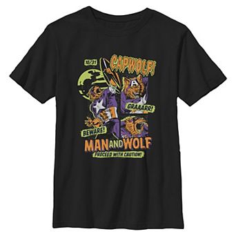 Boys 6-20 Marvel Beware Capwolf Halloween Graphic Tee