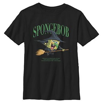 Boys 6-20 SpongeBob SquarePants Spooky Witch Halloween Graphic Tee