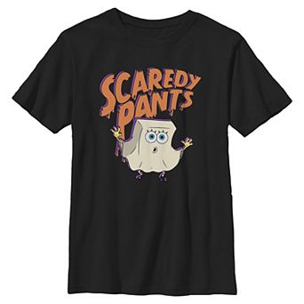 Boys 6-20 SpongeBob Scaredy Pants Halloween Graphic Tee