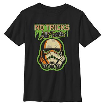 Boys 6-20 Star Wars Stormtrooper No Tricks All Treats Halloween Graphic Tee