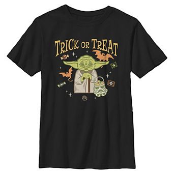 Boys 6-20 Star Wars Yoda Trick Or Treat Halloween Graphic Tee