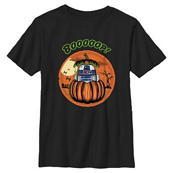 Boys 6-20 Star Wars R2-D2 Spooky Surprise Halloween Graphic Tee