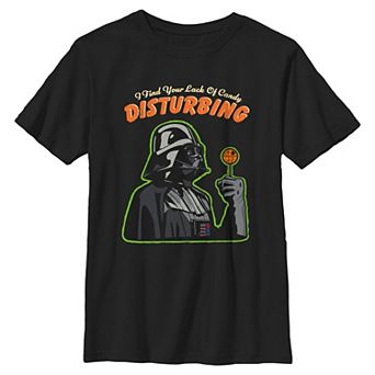 Boys 6-20 Star Wars Darth Vader Lack Of Candy Disturbing Graphic Tee