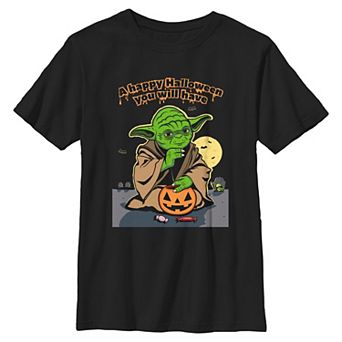 Boys 6-20 Star Wars Yoda Happy Halloween Graphic Tee