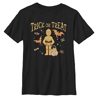 Boys 6-20 Star Wars C-3PO Trick Or Treat Halloween Graphic Tee