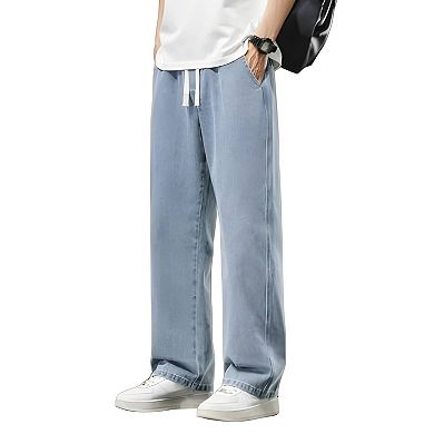 Comfortable Elastic Waist Jeans