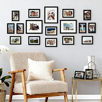 19 Pack Picture Frames Set 8x10 5x7 4x6 Wall Gallery Family Photo Frame Mounting Tabletop Display