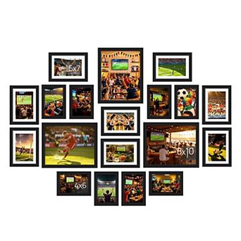 19 Pack Picture Frames Set 8x10 5x7 4x6 Wall Gallery Family Photo Frame Mounting Tabletop Display