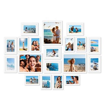 19 Pack Picture Frames Set 8x10 5x7 4x6 Wall Gallery Family Photo Frame Mounting Tabletop Display