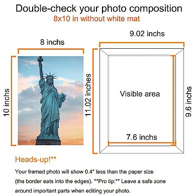 Picture Frames Wood 6 Pack Wall Mounting Tabletop Display