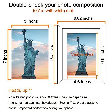 Picture Frames Wood 6 Pack Wall Mounting Tabletop Display