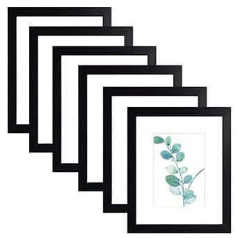 Picture Frames Wood 6 Pack Wall Mounting Tabletop Display