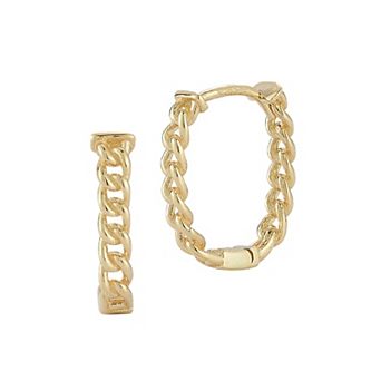 LUMINOR GOLD 14k Gold Huggie Hoop Earrings