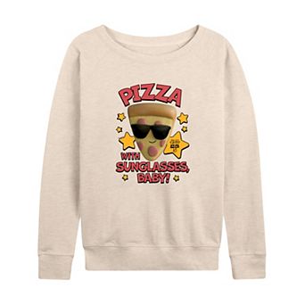 Women's Disney / Pixar's Toy Story 5 Pizza with Sunglasses French Terry Long Sleeve Tee
