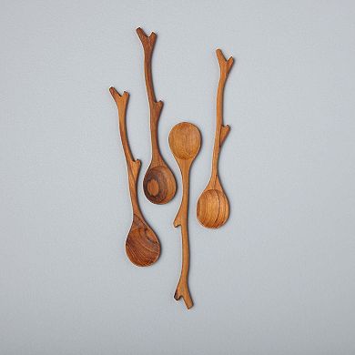 Teak Twig Spoons Set of 4