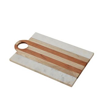 Moa Marble and Wood Rectangular Board