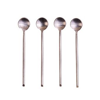 Thin Stainless Medium Spoons Set of 4