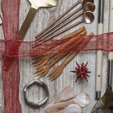 Olive Wood Cocktail Forks Set of 4