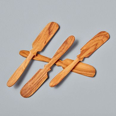 Teak Butter Knives Set of 4
