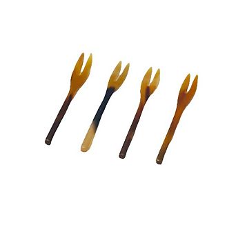 Horn Cocktail Forks Set of 4