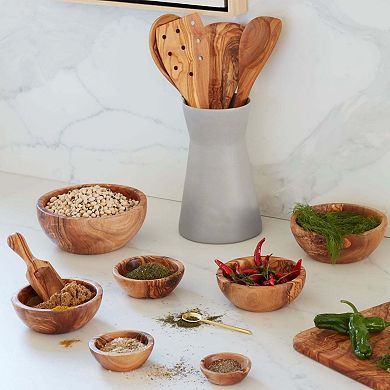 Olive Wood Nesting Bowls Set of 3