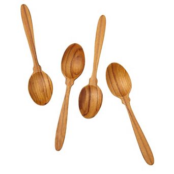 Teak Coffee Spoons Set of 4