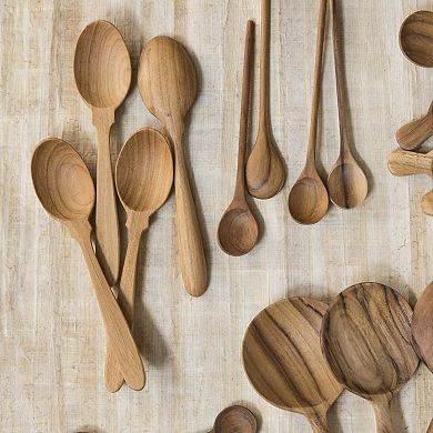 Teak Coffee Spoons Set of 4