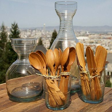 Teak Coffee Spoons Set of 4