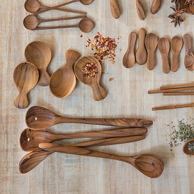 Teak Olive Spoons Set of 4