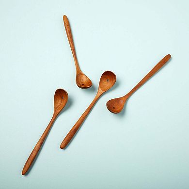 Teak Olive Spoons Set of 4