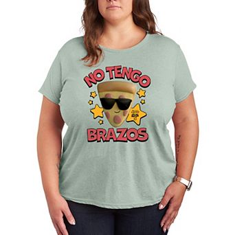 Plus Size Disney / Pixar's Toy Story 5 Pizza with Sunglasses "No Tengo Brazos" Graphic Tee