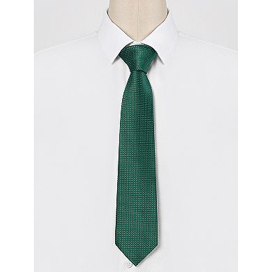 Classic Solid Color Formal Necktie Plaid Ties for Men