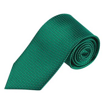 Classic Solid Color Formal Necktie Plaid Ties for Men