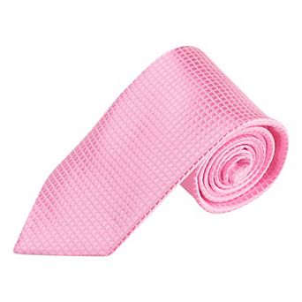 Classic Solid Color Formal Necktie Plaid Ties for Men