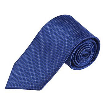 Classic Solid Color Formal Necktie Plaid Ties for Men