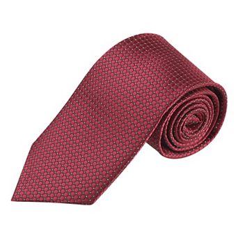 Classic Solid Color Formal Necktie Plaid Ties for Men