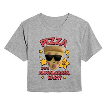 Juniors' Disney / Pixar's Toy Story 5 "Pizza with Sunglasses, Baby!" Cropped Tee
