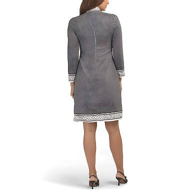 Border Detail Mini Dress