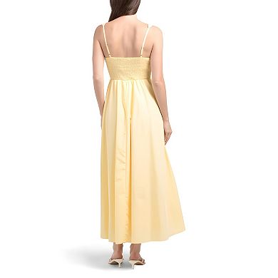 Relaxed Pleated Maxi Dress