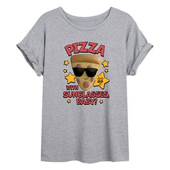 Juniors' Disney / Pixar's Toy Story 5 "Pizza with Sunglasses, Baby!" Oversized Tee