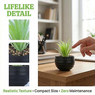 Gothic Humanoid Artificial Succulent Sitting Person Small Faux Greenery for Desk Shelf