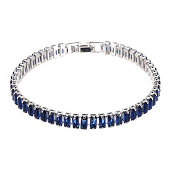 Diamond Tennis Bracelet for Women, Adjustable Stackable Cubic Zirconia Bracelet with Jewelry Box